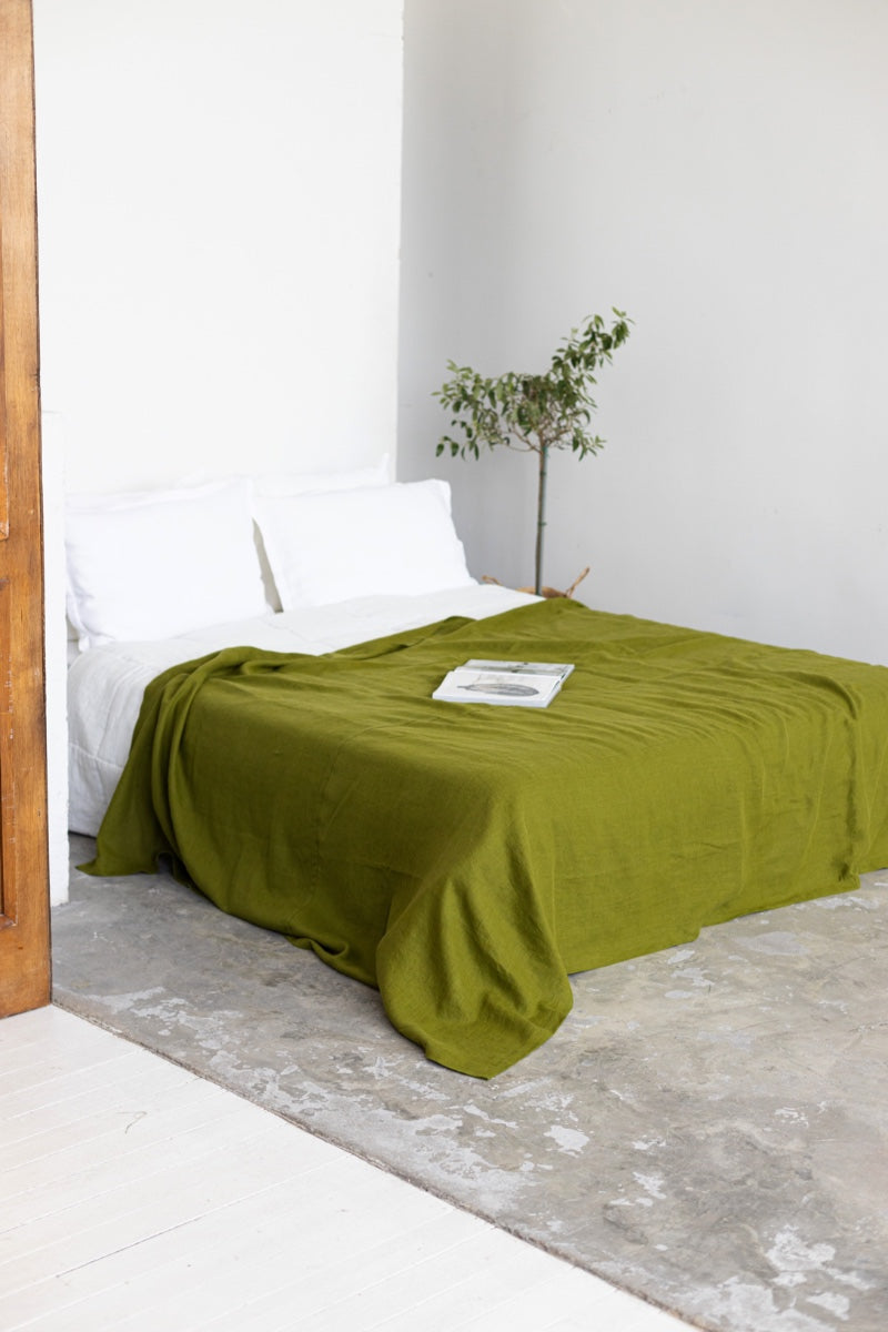 linen bedspread