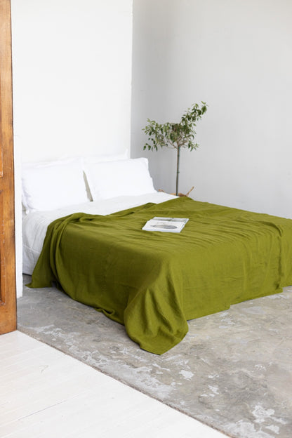 linen bedspread