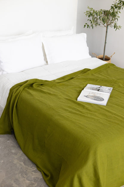 linen bedspread