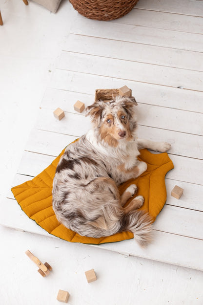 linen pet bed