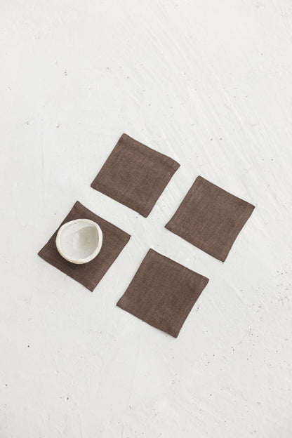 linen coasters set