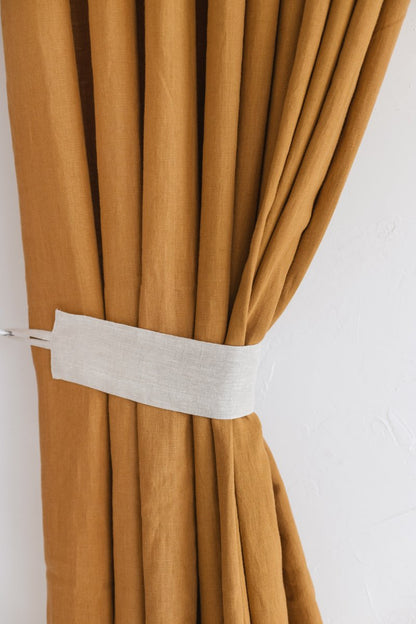 linen tie back