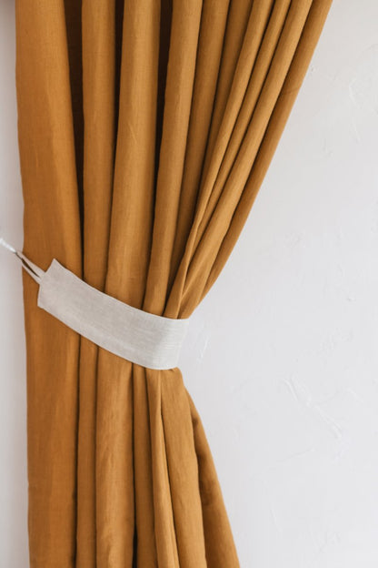 linen tie back