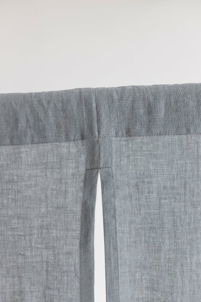 Pigeon gray Linen Japanese Noren Curtain