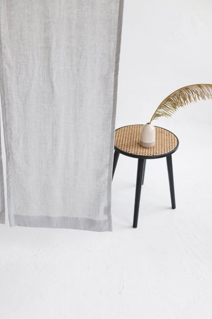 Cloud grey Linen Japanese Noren Curtain