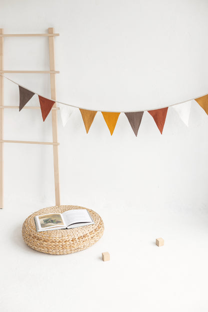 linen flag bunting