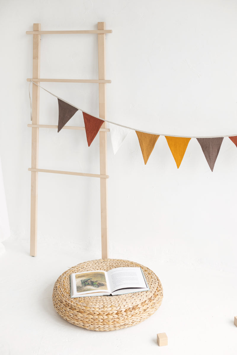 linen flag bunting