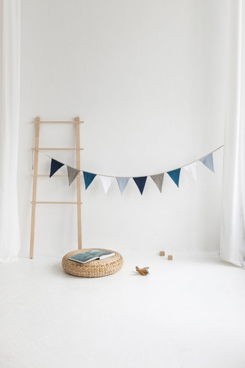 linen garland for kids room