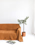 linen couch cover