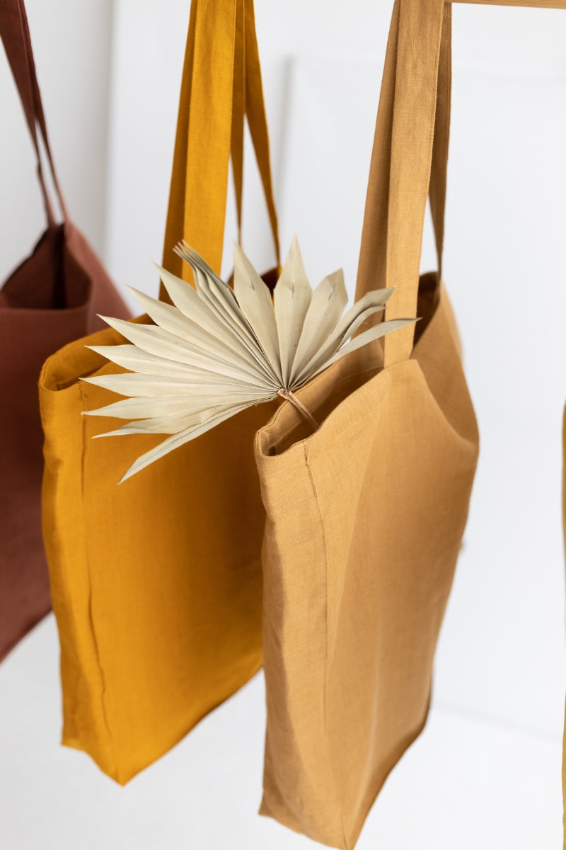 linen tote bag