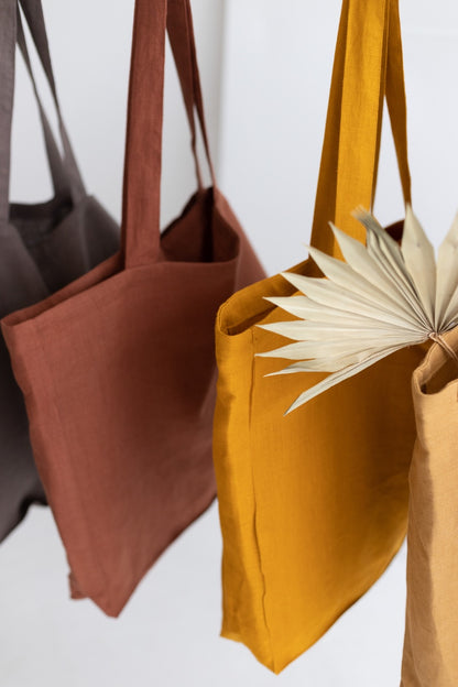 linen tote bag