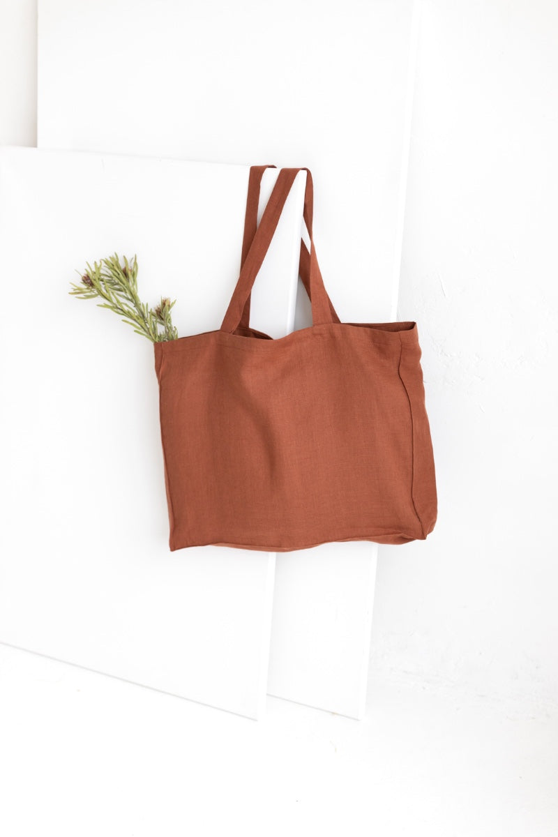 linen tote bag
