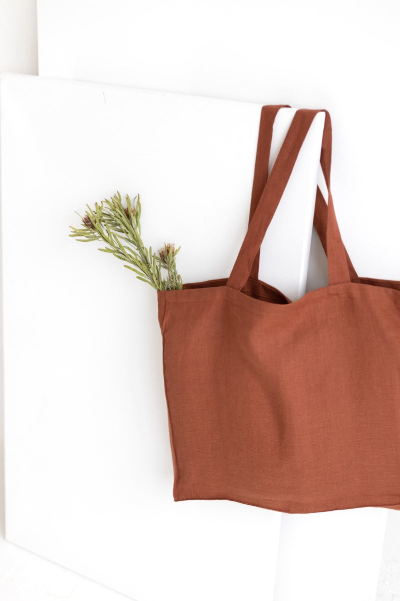 Large Linen Tote Bag