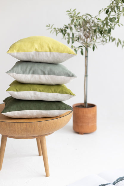 decorative linen pillow cover