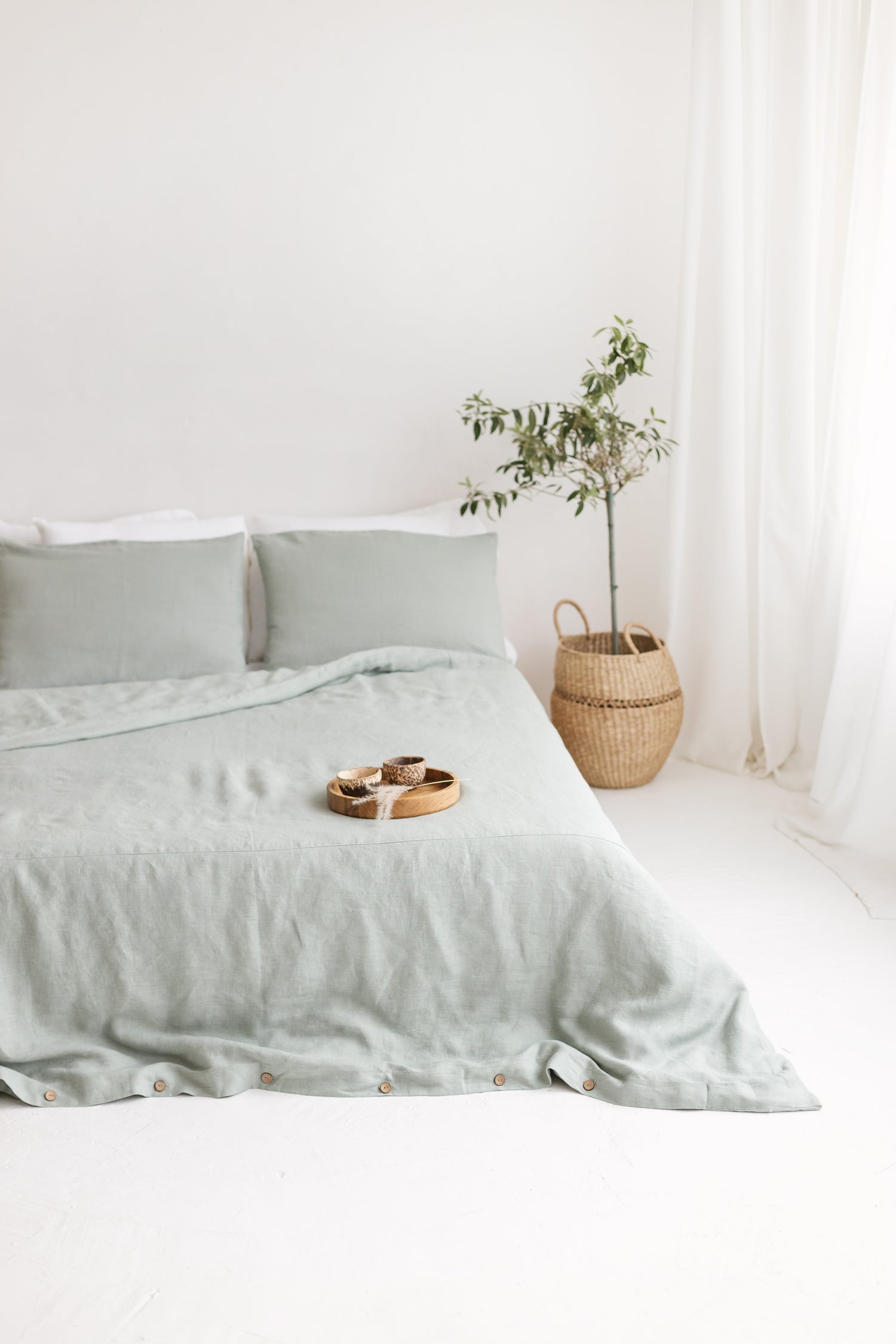 Sage Linen Bedding Set