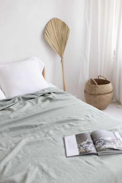 linen bedspread