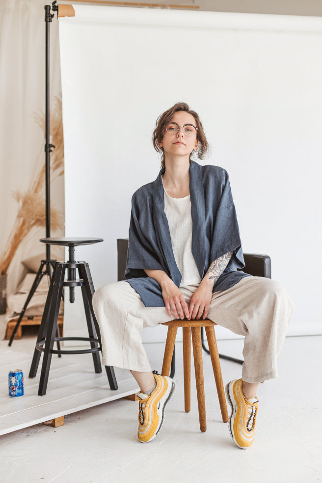 linen kimono jacket