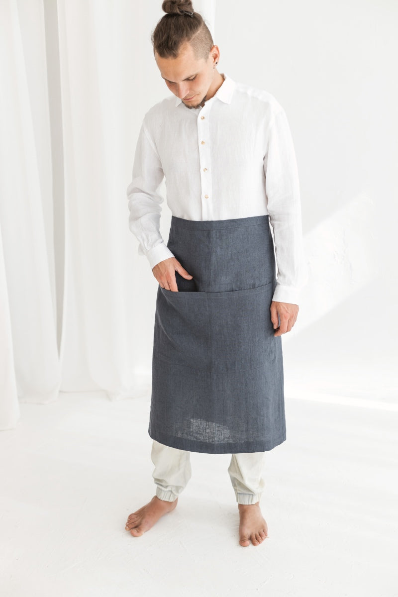 linen half apron