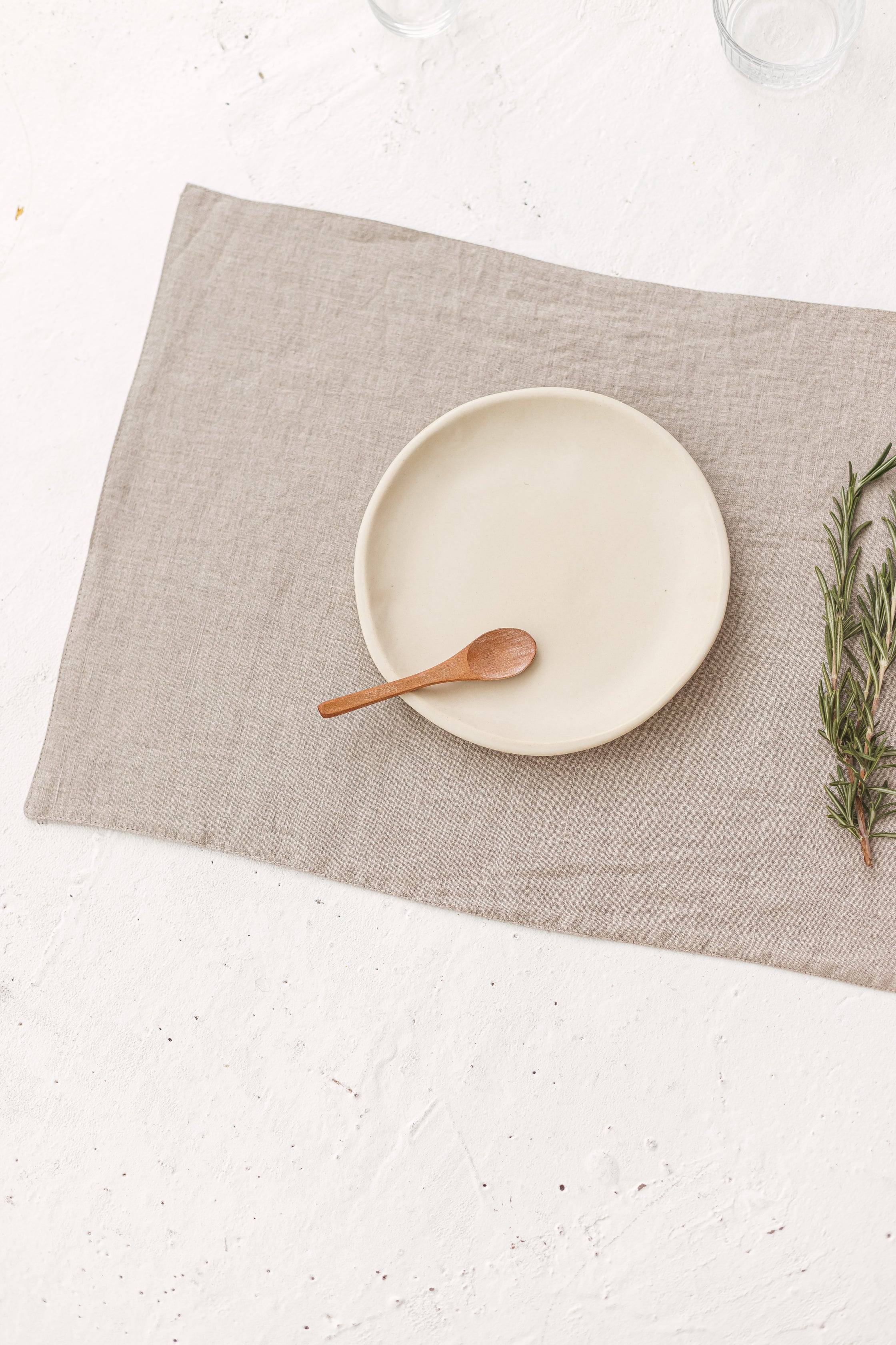 natural linen placemats