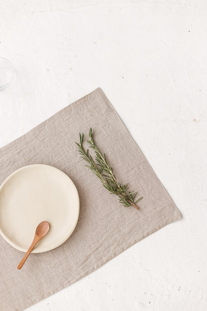 natural linen placemats