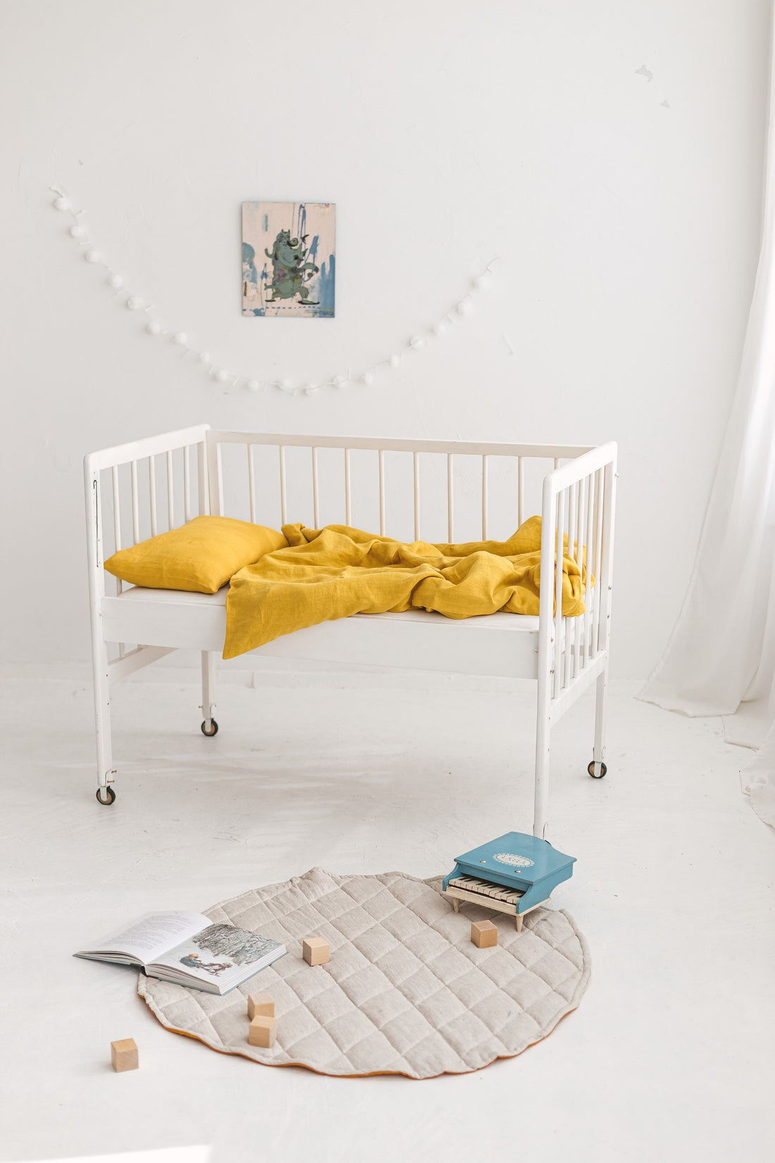 Linen Baby Bedding Set