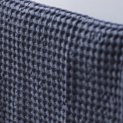 Gray Linen Waffle Bath Towel