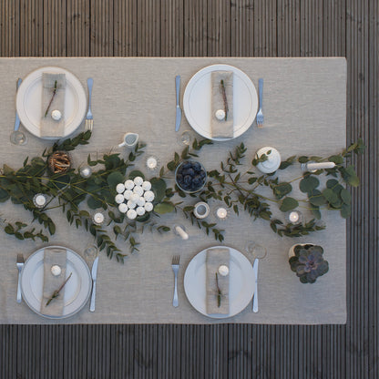 Natural Light Linen Tablecloth