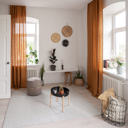 Amber Linen Curtain