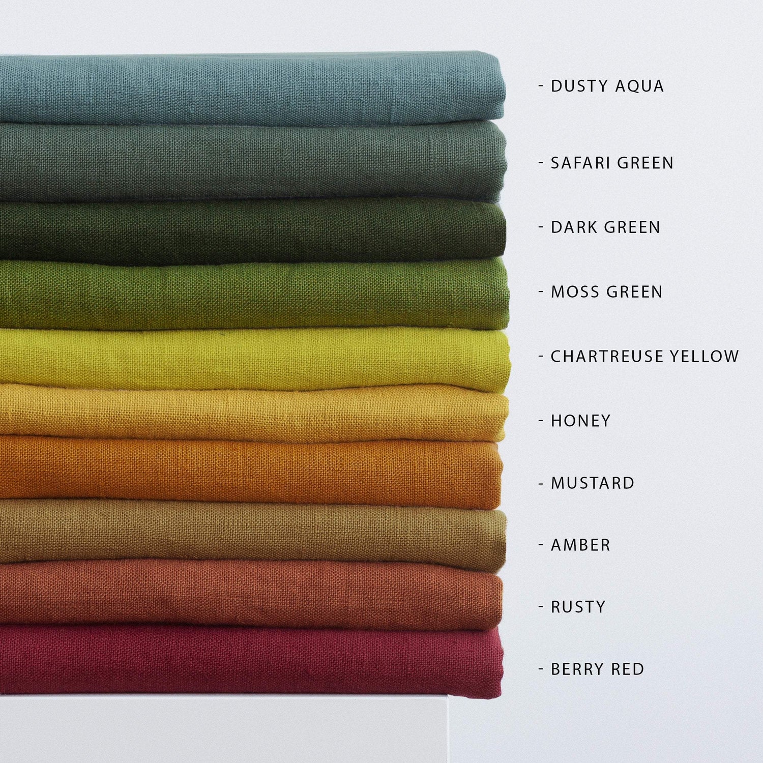 110&quot;/ 280 Cm Width Mustard Linen Curtain