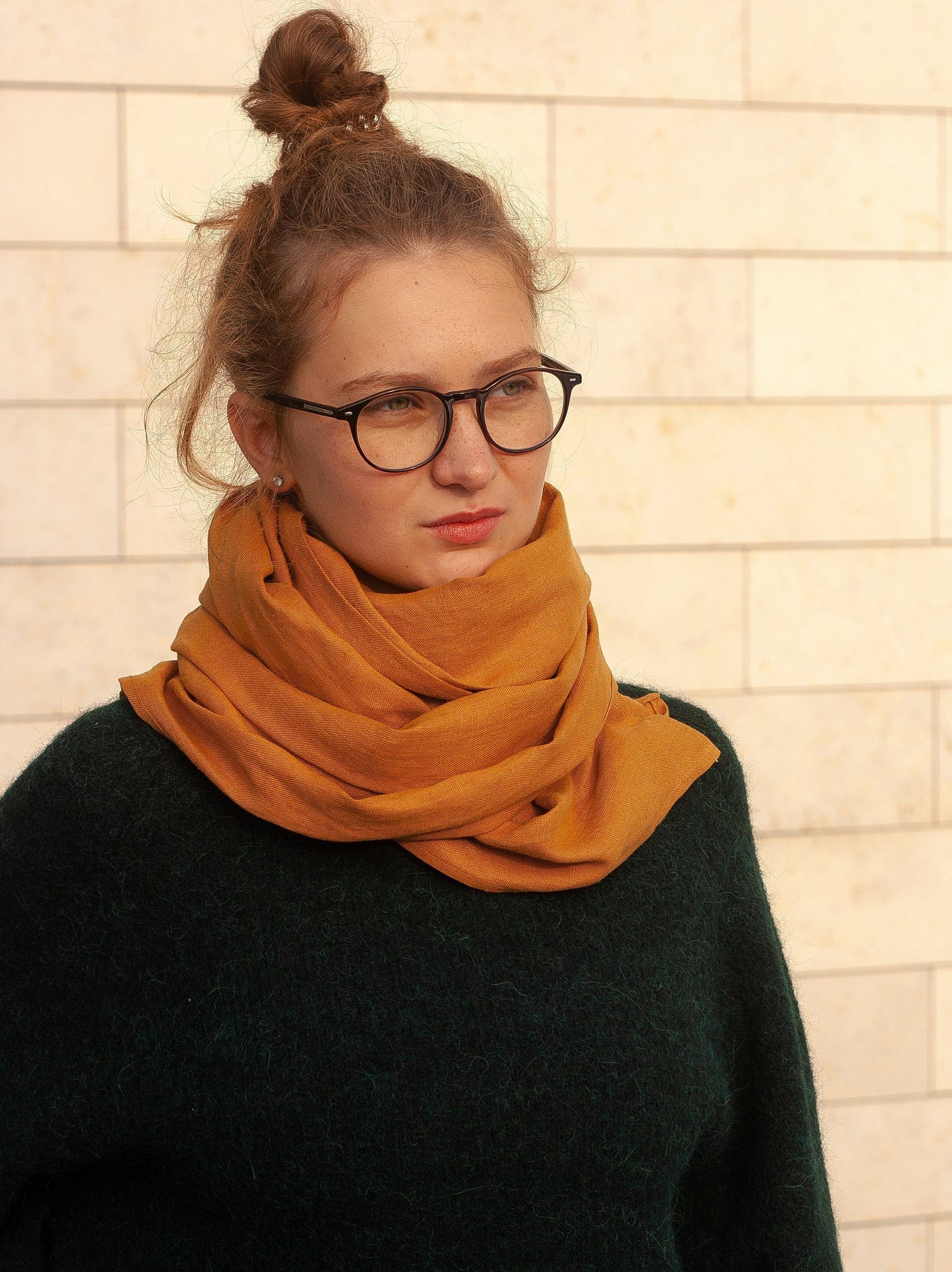 Amber Linen Scarf