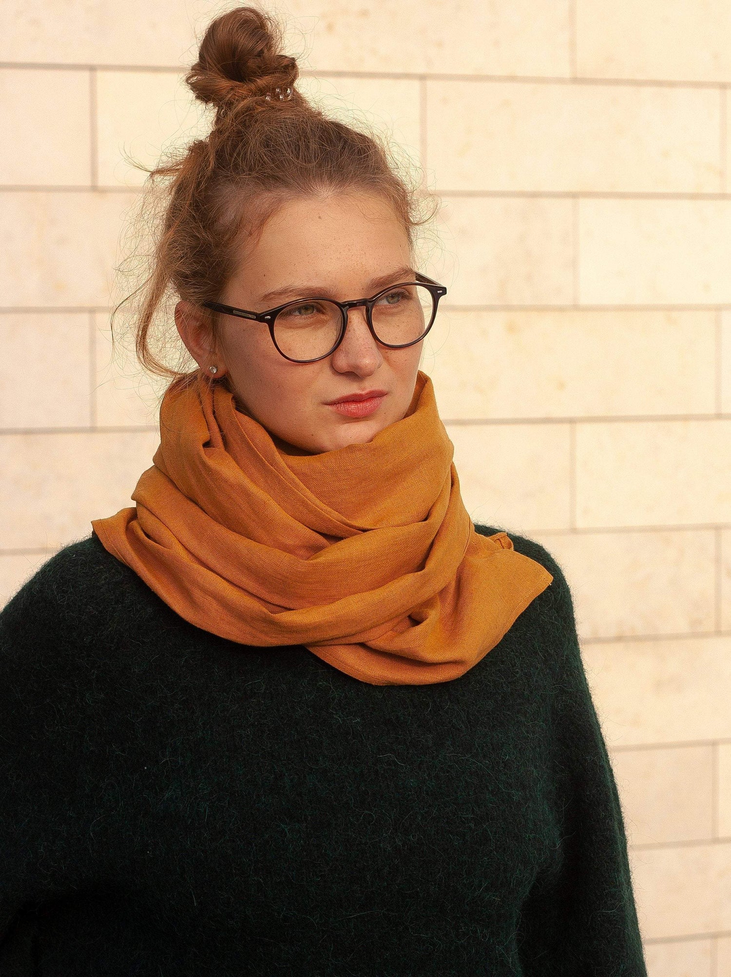 Amber Linen Scarf