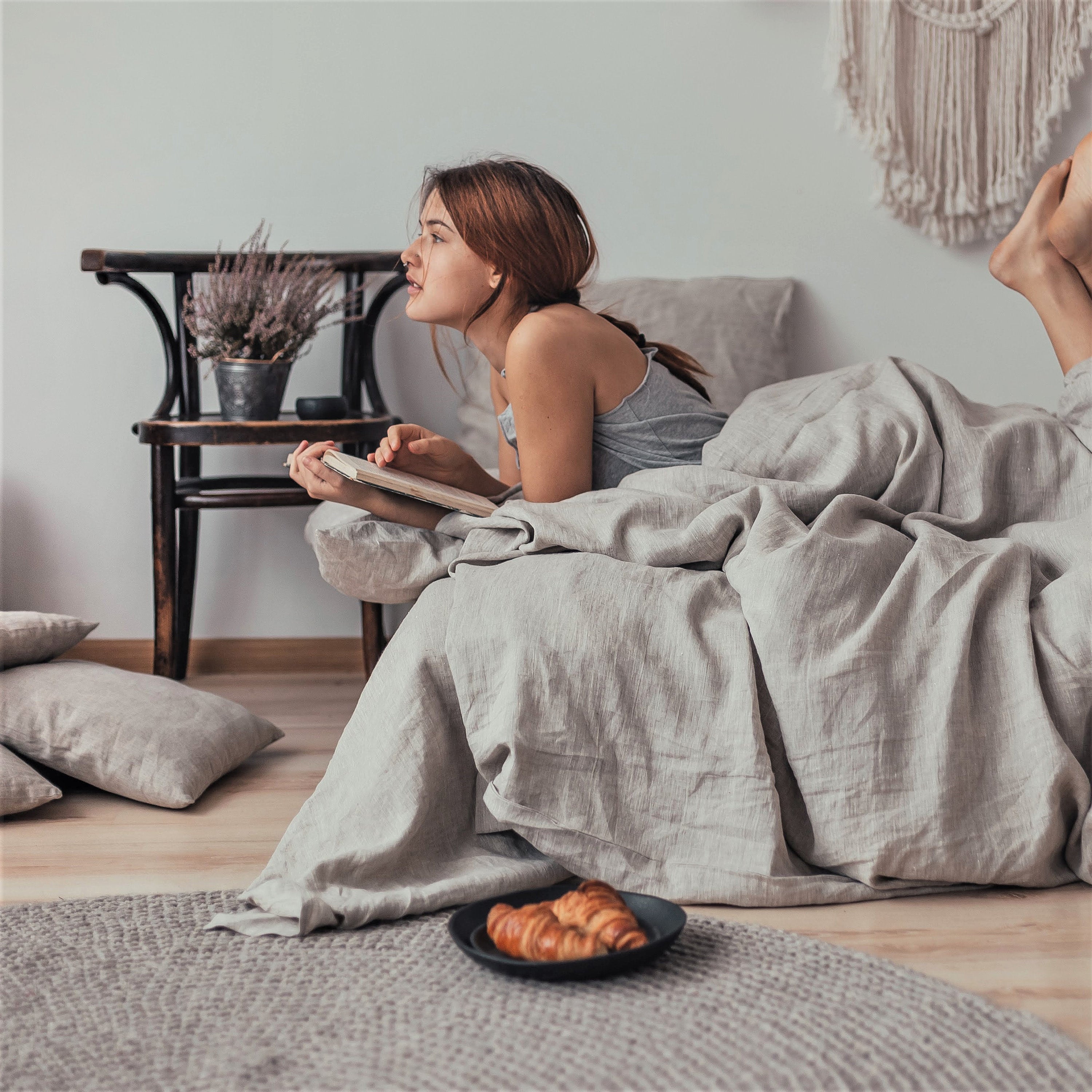 Linen Baby Bedding Set