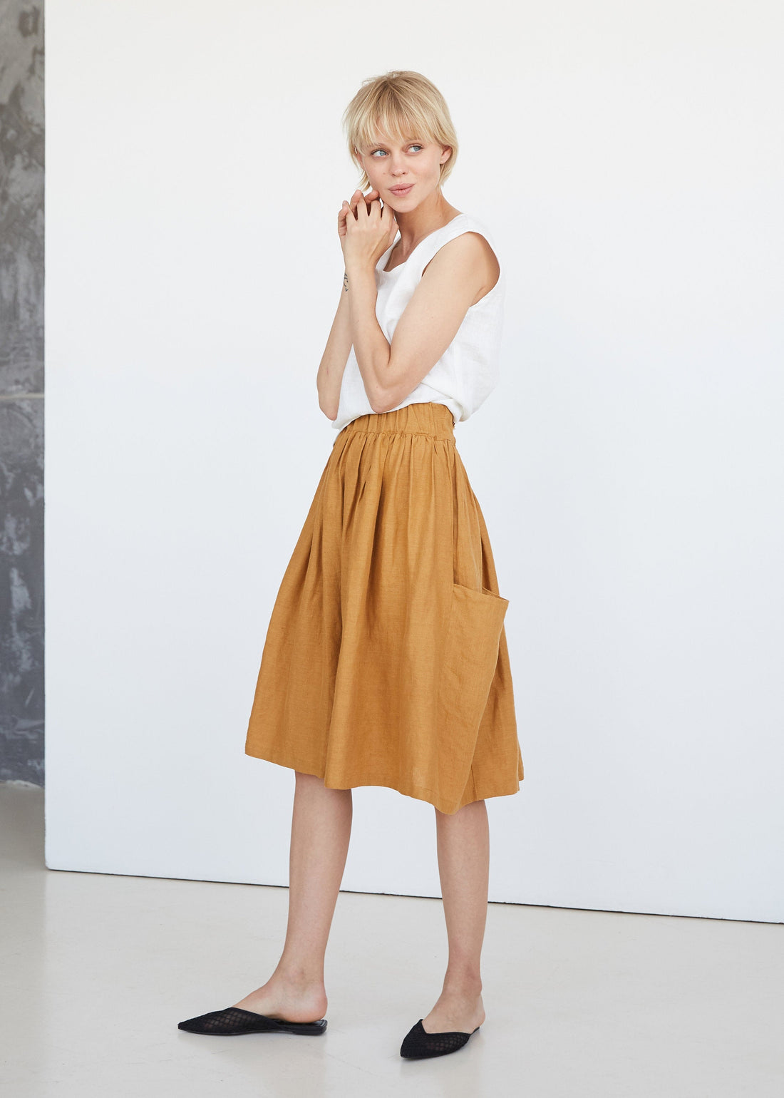 Amber Linen Skirt