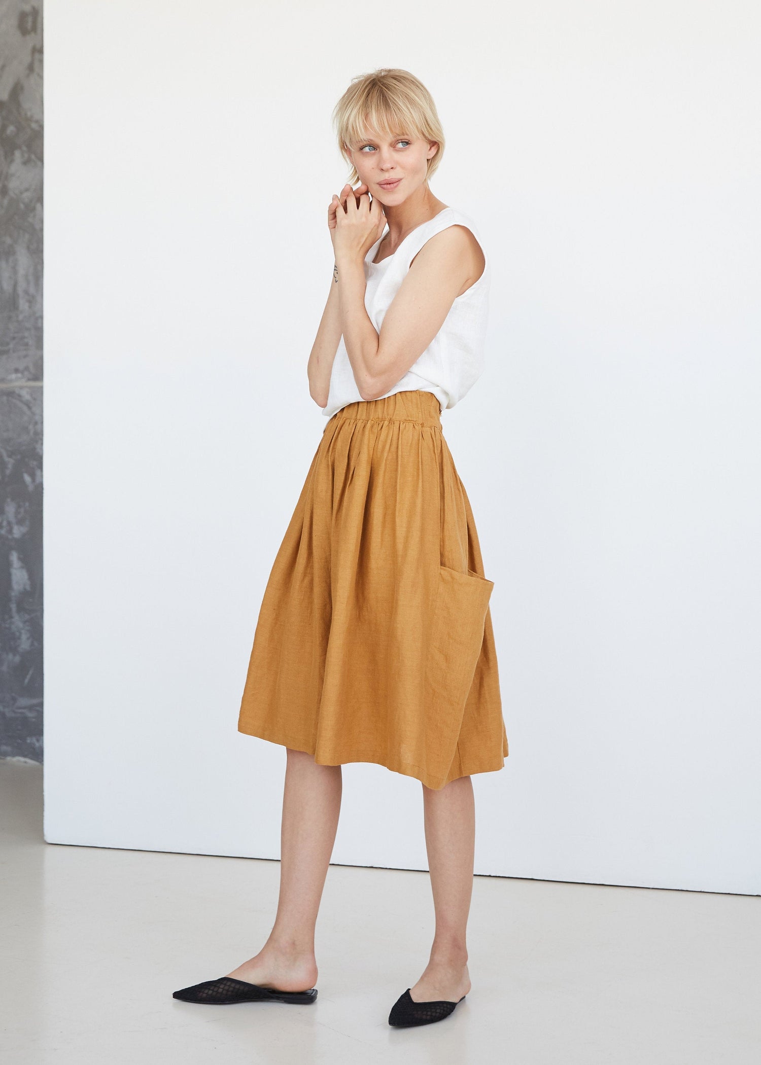 Amber Linen Skirt