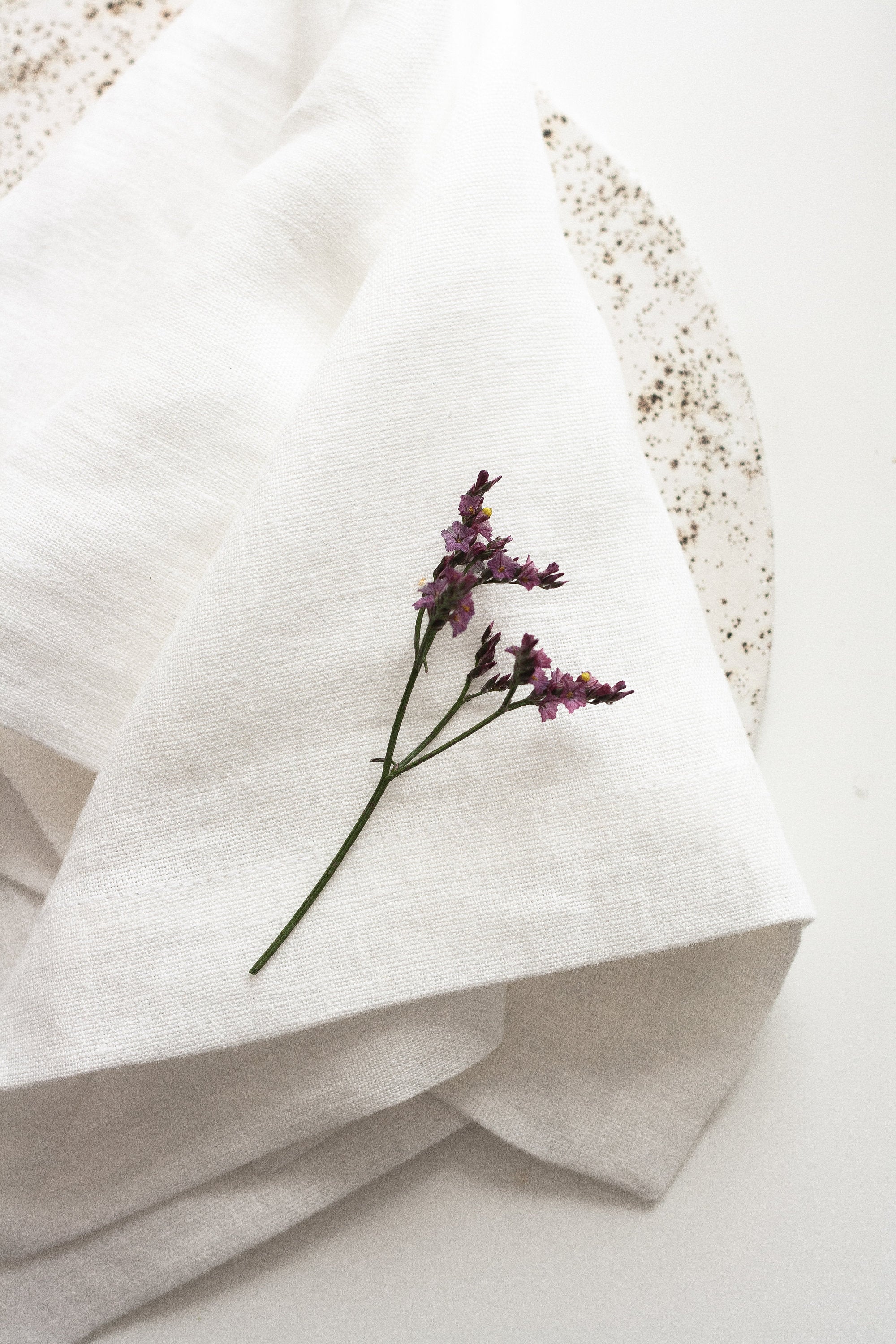 White Linen Napkins Set Of 2 Mitered Corners