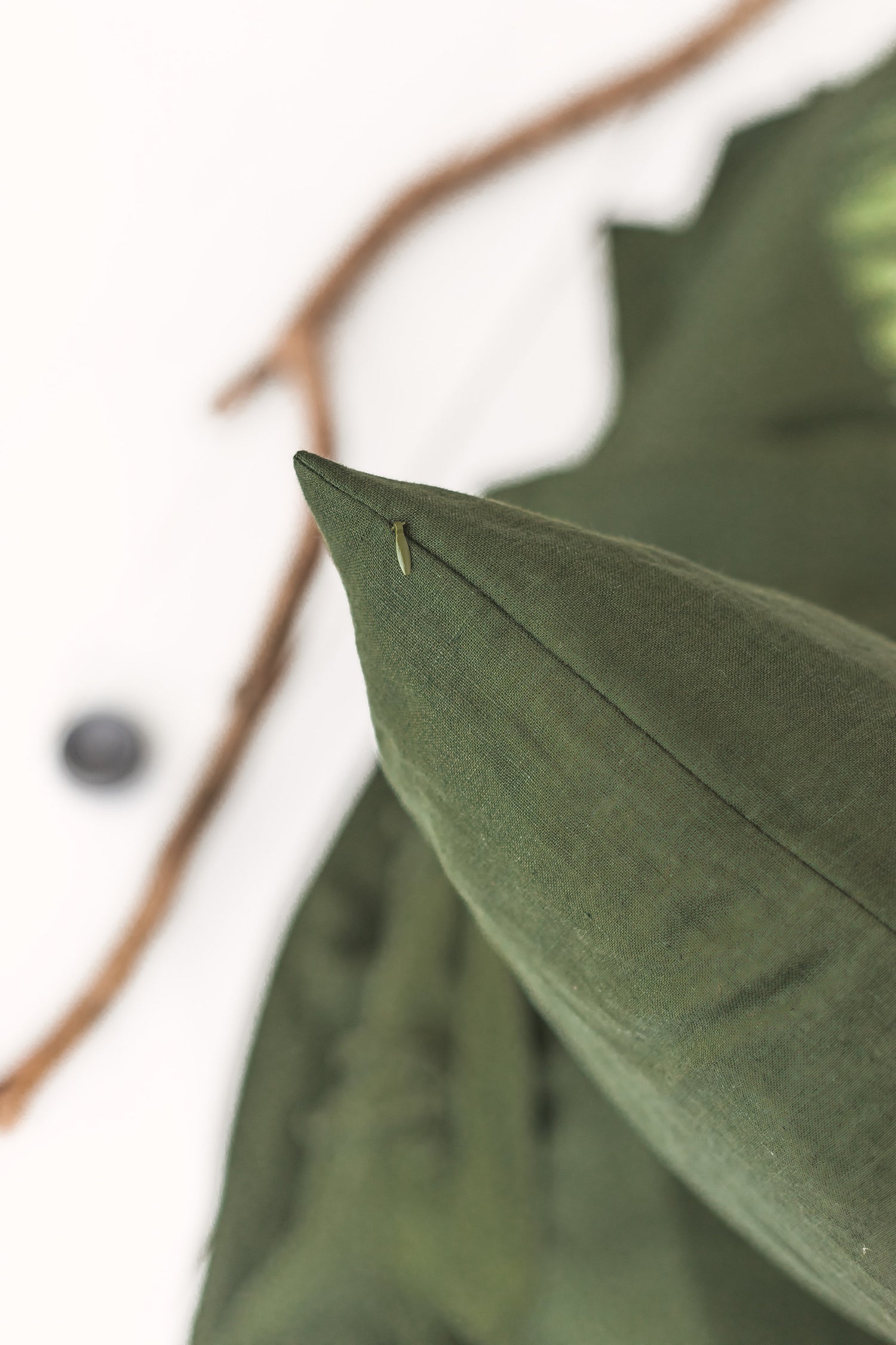 Linen Pillow Case With Zipper