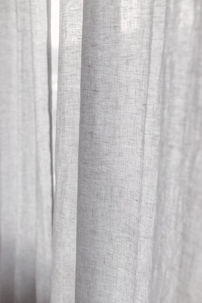 Cloud Gray Linen Curtain