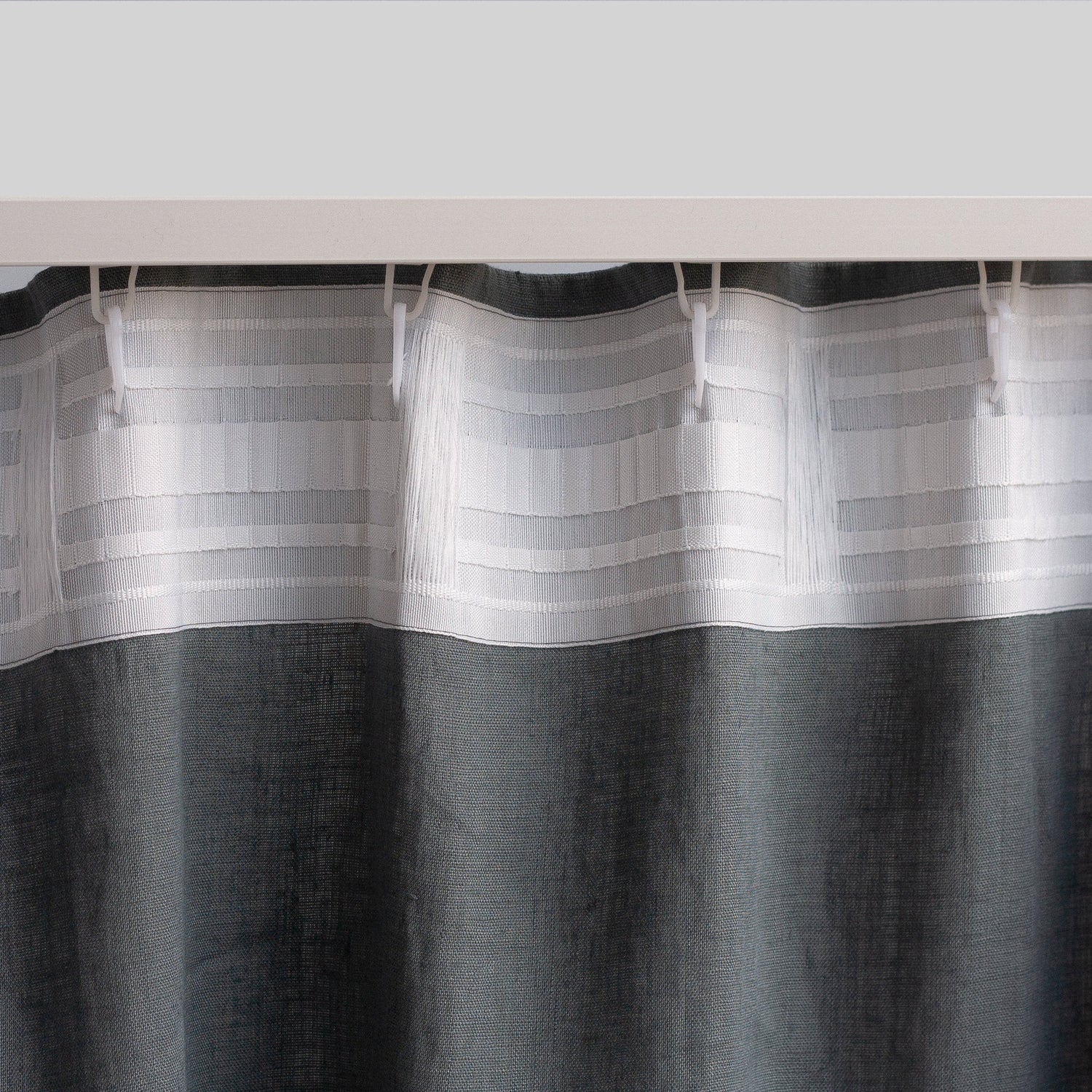 120&quot;/305 cm width Natural Linen Curtain