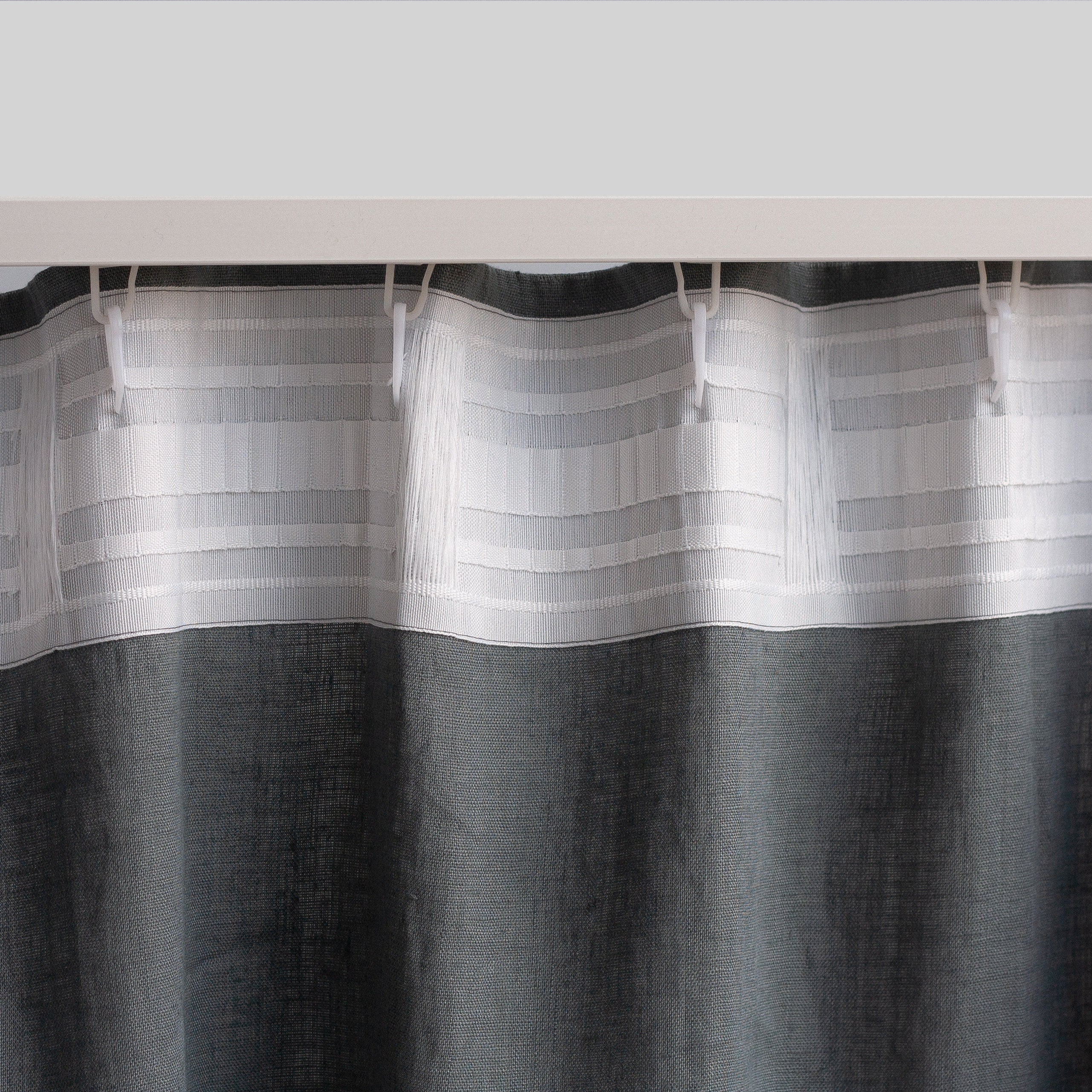 120&quot;/305 cm width Natural Linen Curtain
