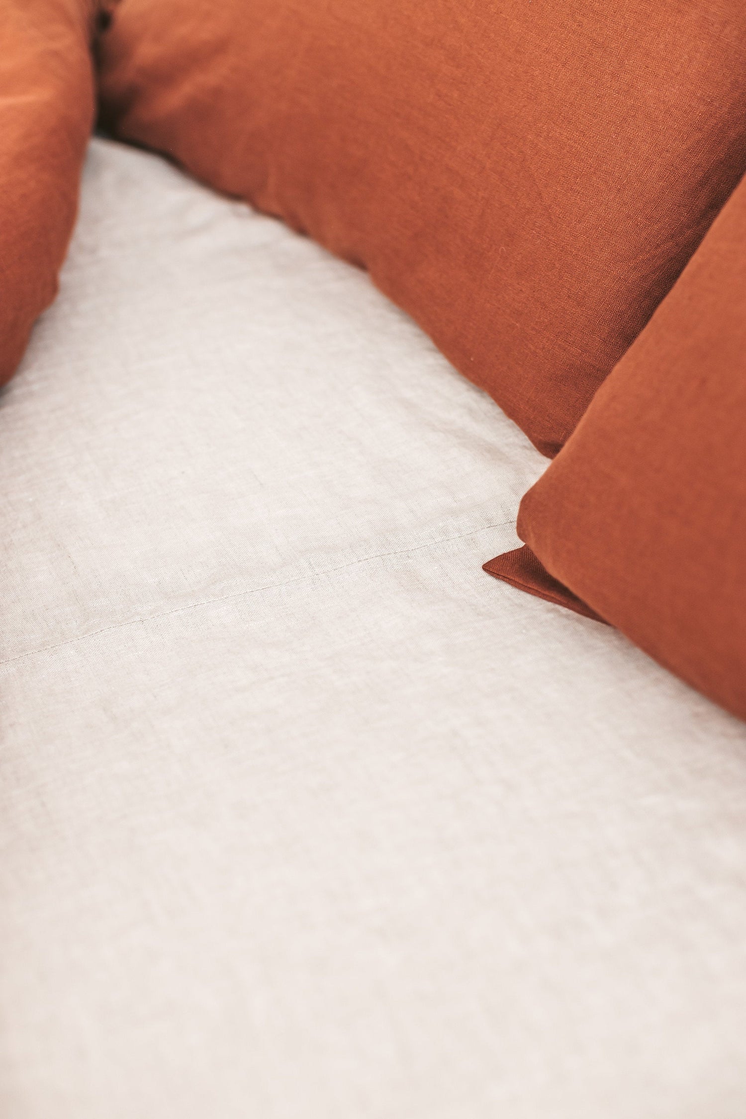 Natural Light Linen Fitted Sheet