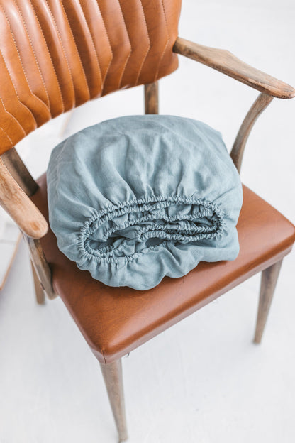 Natural Light Linen Fitted Sheet