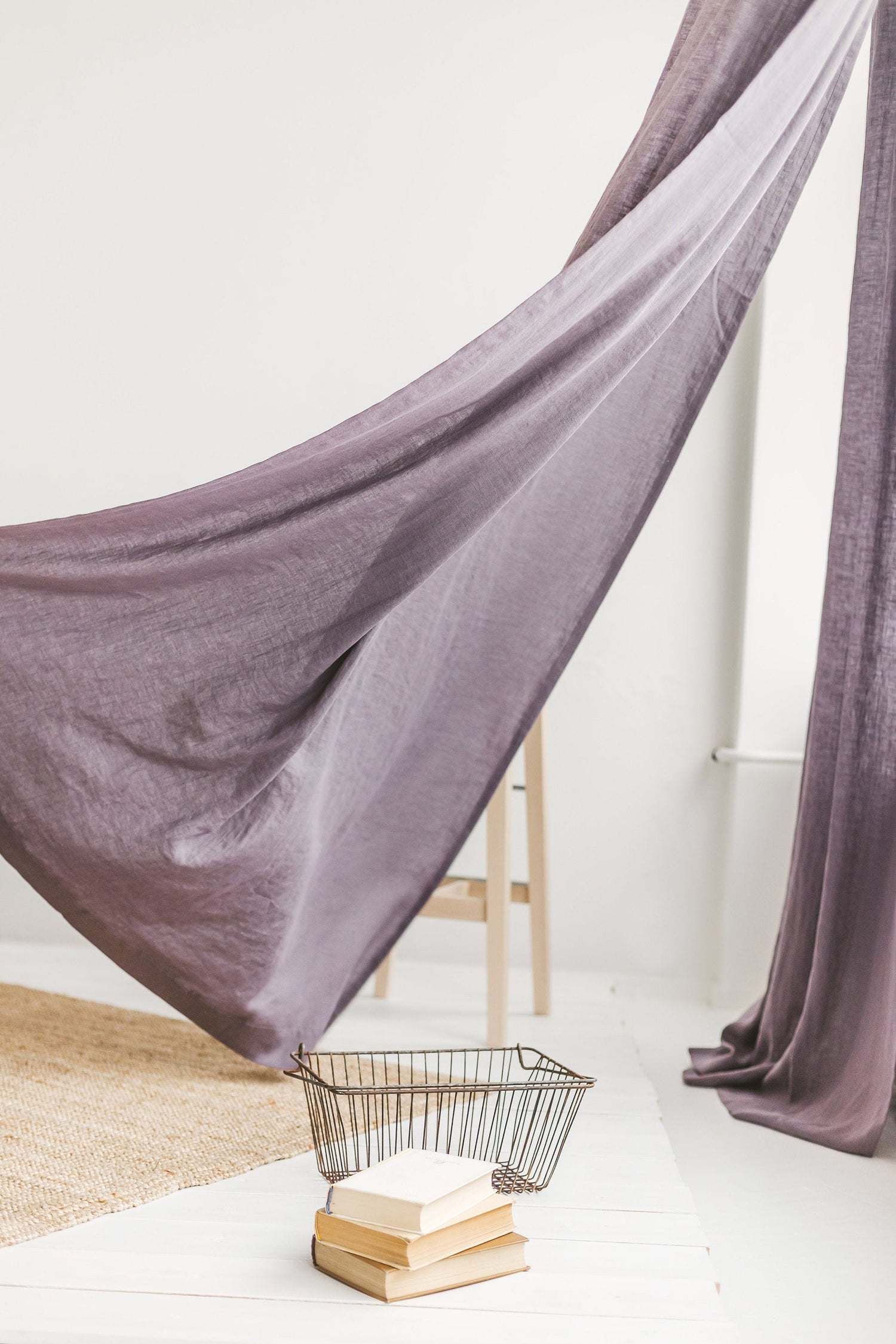 Grape Linen Curtain