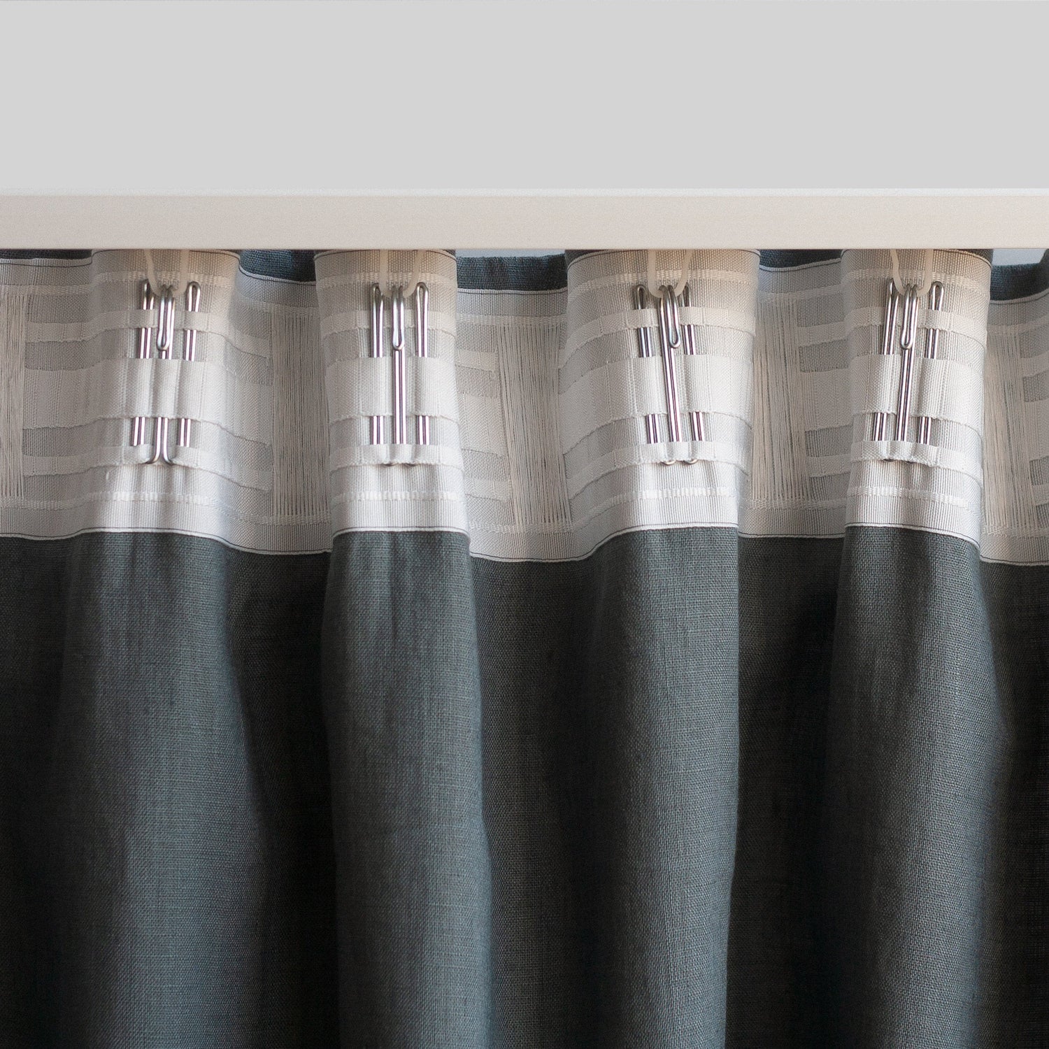 120&quot;/305 cm width Natural Linen Curtain