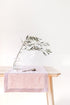 Pastel Pink Linen Table Runner