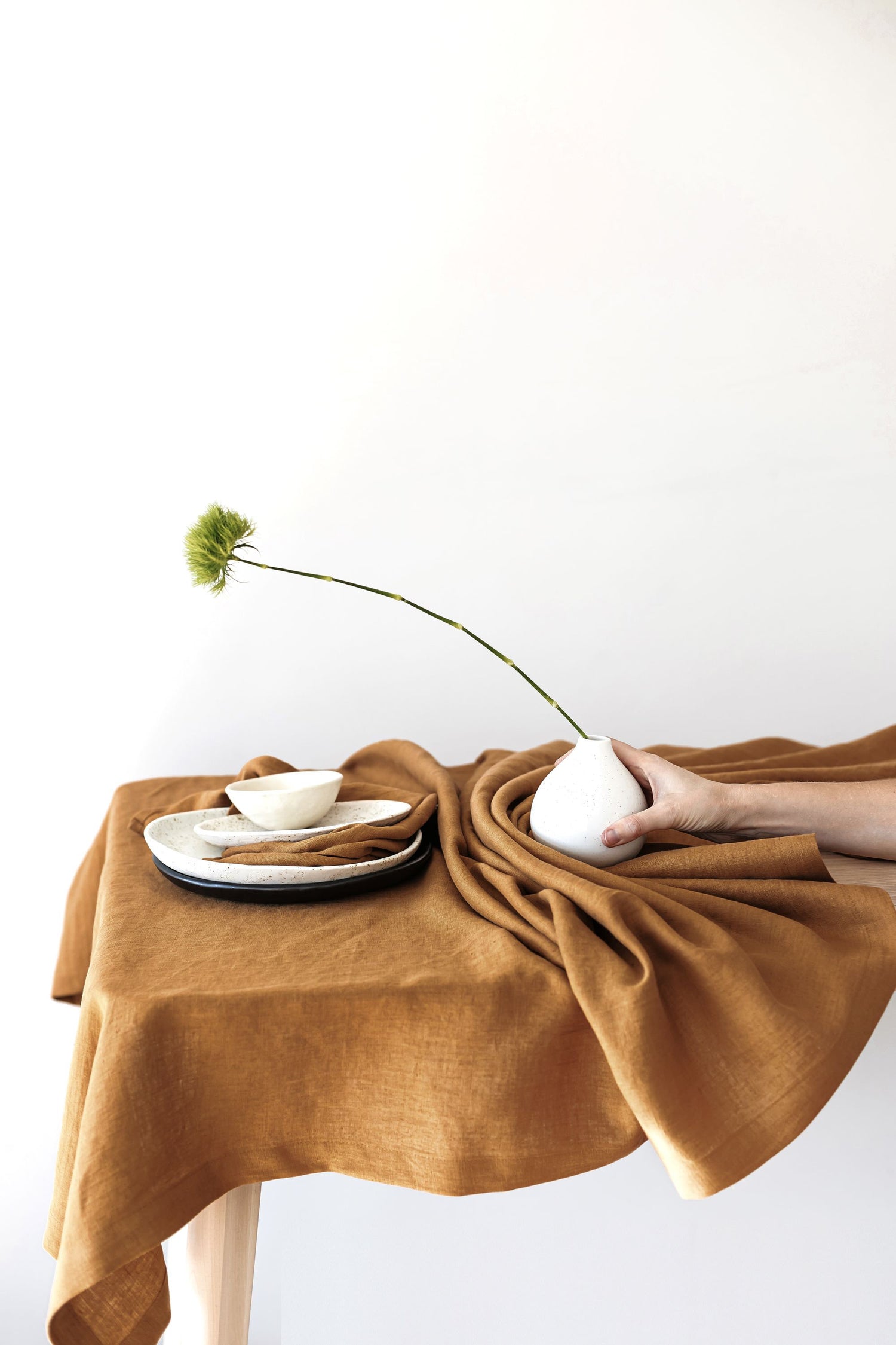 Amber Linen Tablecloth