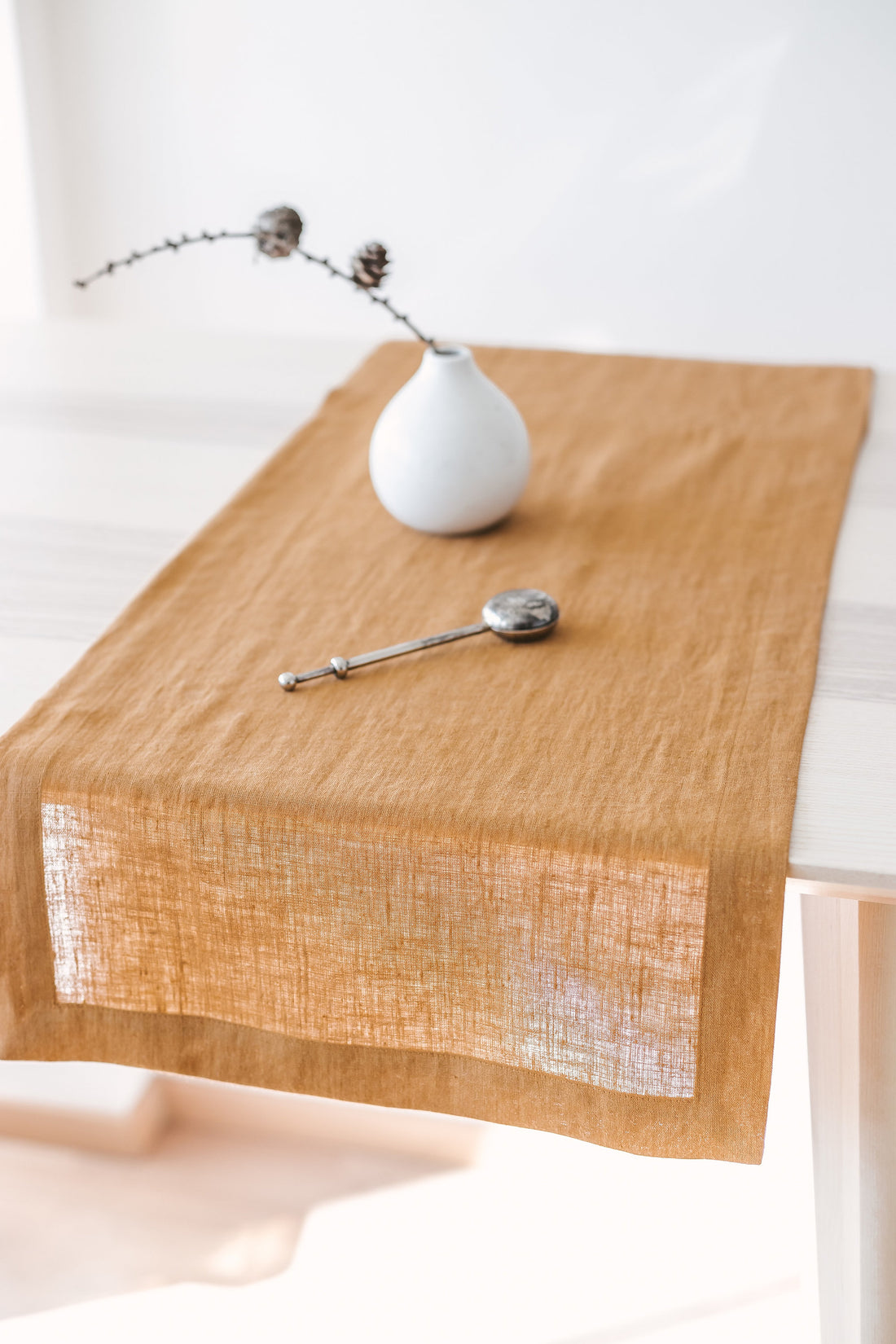 Amber Linen Table Runner