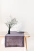 Grape Linen Table Runner
