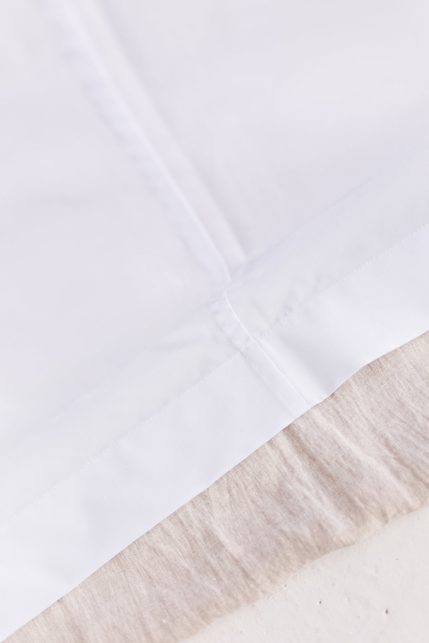 Waterproof Natural Striped Linen Shower Curtain 78&quot;/200CM WIDTH