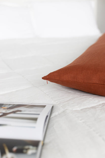 Rusty Linen Body Pillowcase