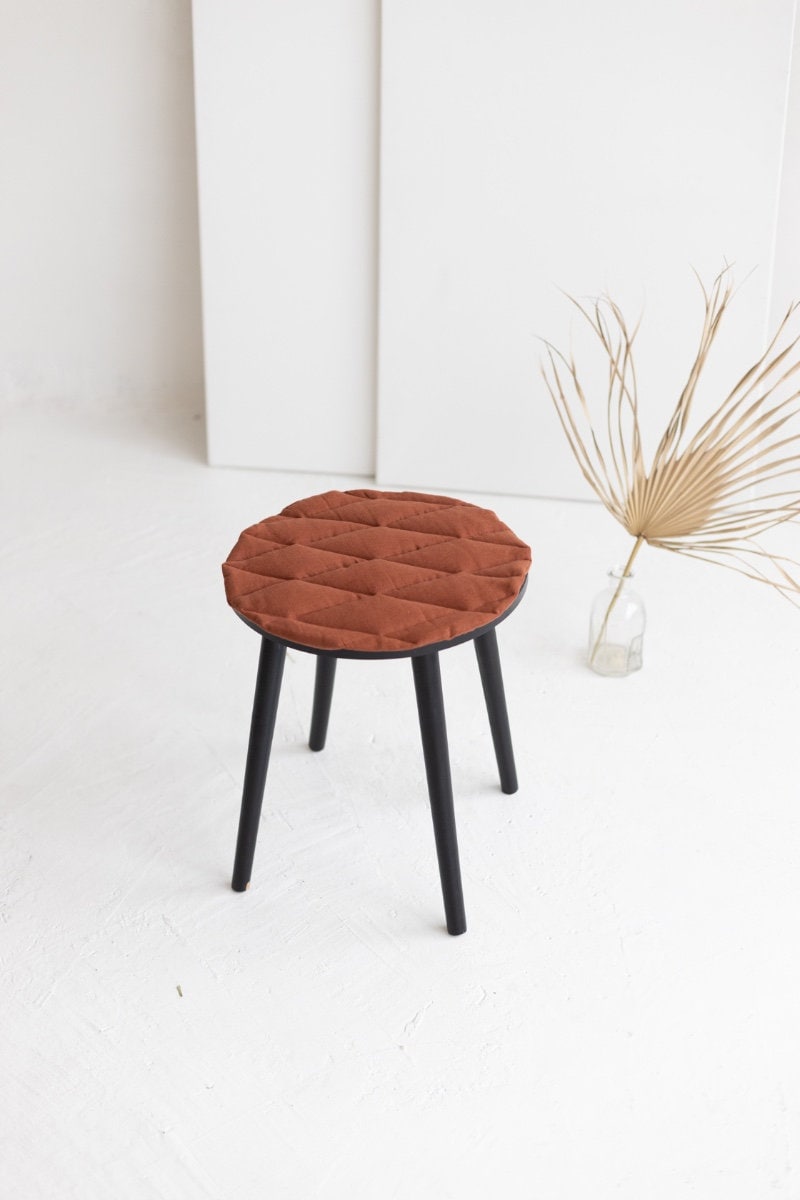 Rusty Linen Seat Pad